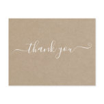 Simple Modern & Minimalist Thank You Card | Kraft Simple Modern & Minimalist Thank You Card | Kraft