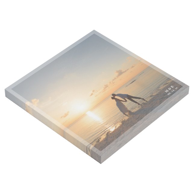 Simple Modern Minimalist Wedding Anniversary Photo Gallery Wrap (3/4)