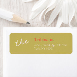 Simple Modern Minimalist   Wedding Invitation Label