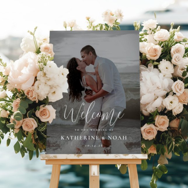 Simple Modern Minimalist Wedding Welcome Sign (Creator Uploaded)