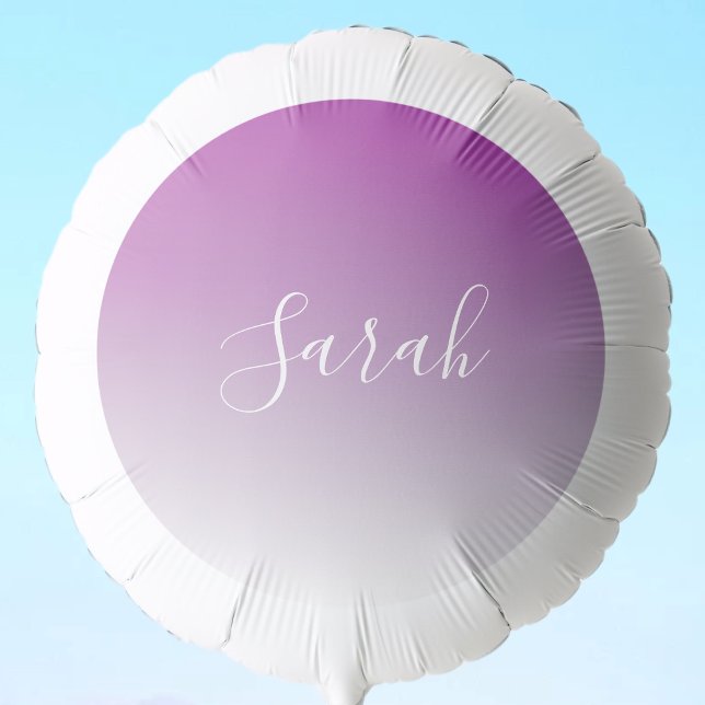 Simple Modern Minimalistic Purple Ombre Gradient Balloon (Creator Uploaded)