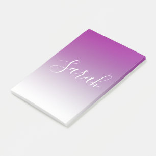 Simple Modern Minimalistic Purple Ombre Gradient Post-it Notes
