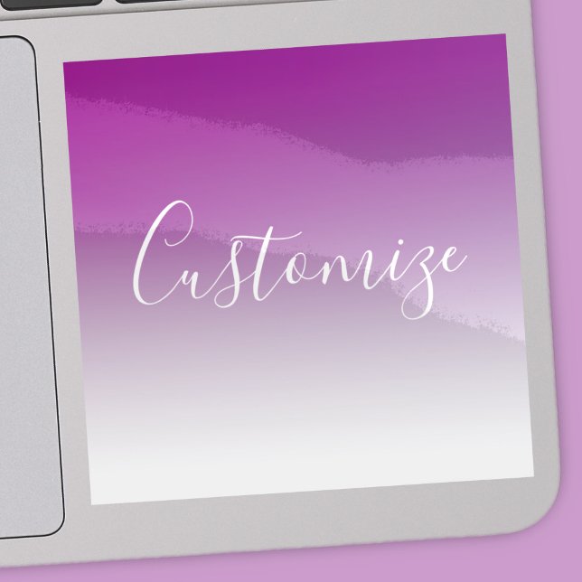 Simple Modern Minimalistic Purple Ombre Gradient Sticker (Creator Uploaded)