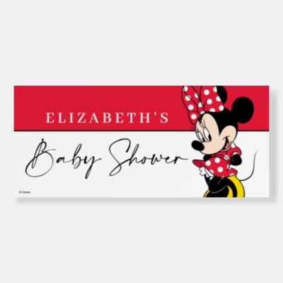 Simple Modern Mickey Mouse Baby Shower Invitation