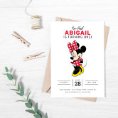 Simple Modern Mickey & Friends Birthday Invitation