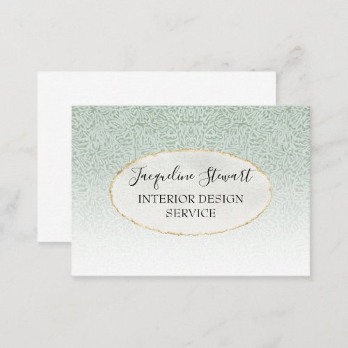 Simple Modern Mint Elegant Retro Professional Business Card