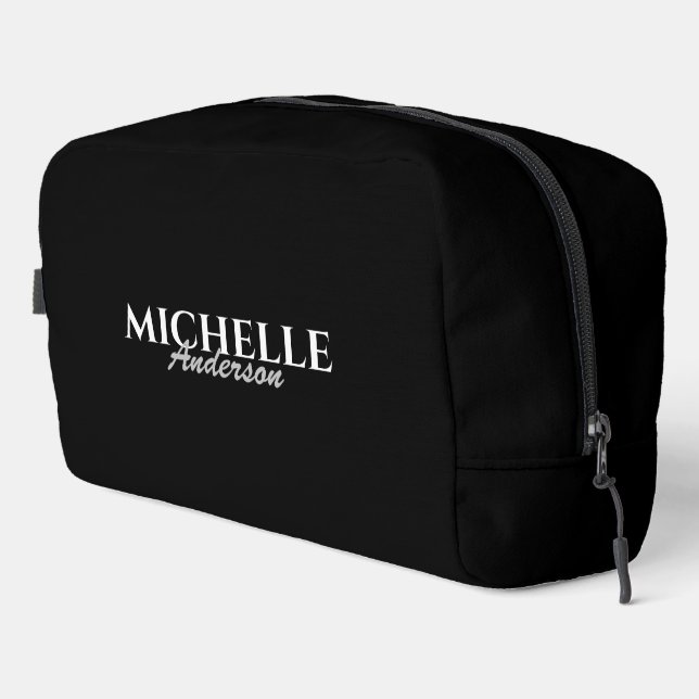 Simple Modern Monogram Dopp Kit (Right Corner)