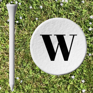 Simple Modern Monogram Initial Personalized Golf Tees