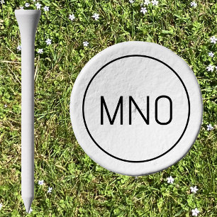 Simple Modern Monogram Initials Personalized Golf Tees
