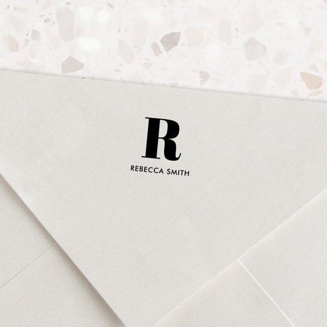 Simple Modern Monogram Self-inking Stamp (Creator Uploaded)