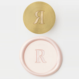 Simple Modern Monogram Wax Seal Stamp