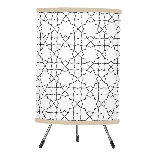 Simple Modern Moroccan Islamic geometric design Tripod Lamp