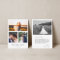 Simple Modern Multi Photo Wedding Thank You Card