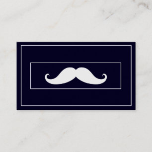 Simple Modern Mustache Barber Shop Mini Business C Card