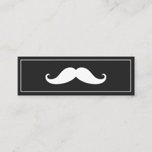 Simple Modern Mustache Barber Shop Mini Business C Mini Business Card