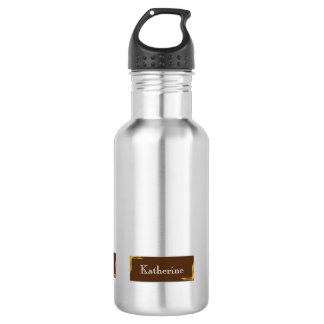 Simple Modern Name Brown Stainless Steel Water Bottle