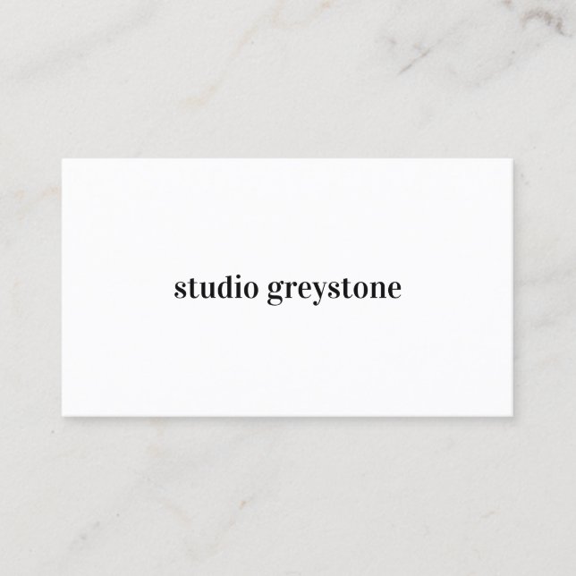 Simple Modern Name Social Media Icons Business Card (Front)