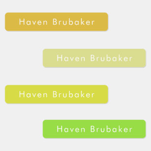 Simple Modern Names Custom Waterproof Kids Labels