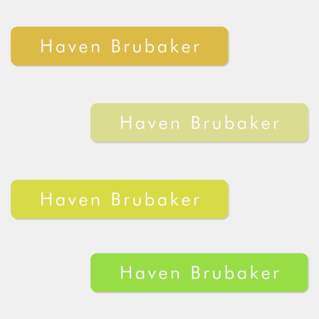 Simple Modern Names Custom Waterproof Kids Labels (Group)
