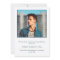 Simple Modern Navy Blue Boy Photo Graduation