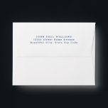Simple Modern Navy Blue Name Address Envelope<br><div class="desc">Simple Modern Navy Blue Name Address envelope</div>