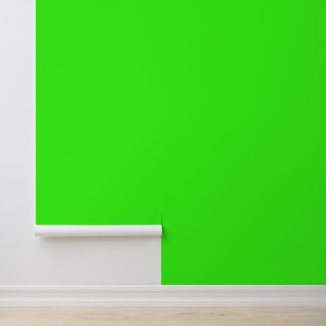 Simple Modern Neon Fluorescent Green Wallpaper (Application)