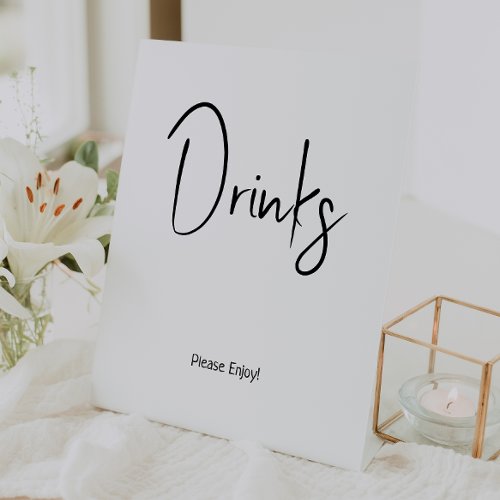 Simple Modern Neutral Baby Shower Drinks