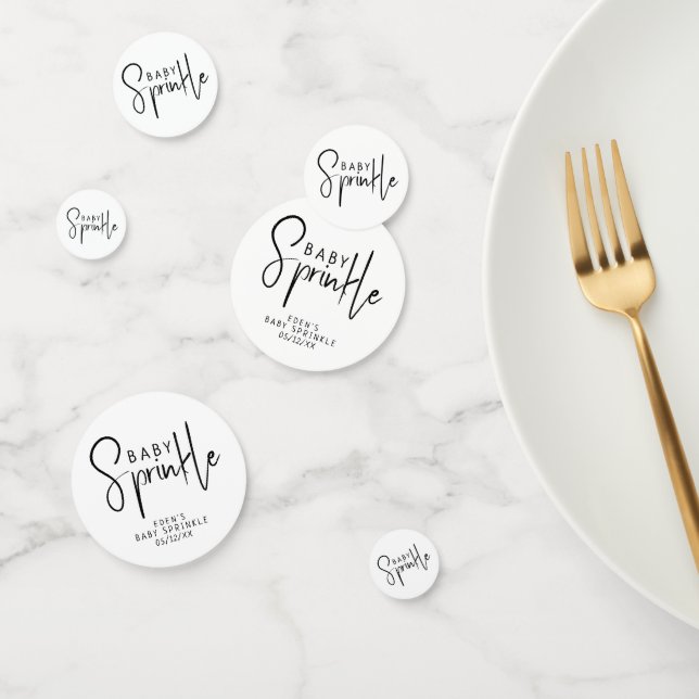 Simple Modern Neutral Baby Sprinkle Confetti (Group)