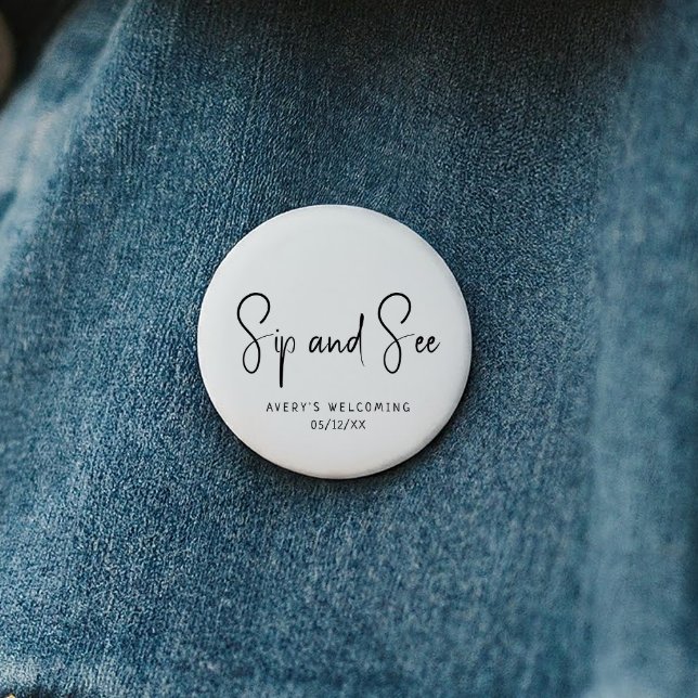 Simple Modern Neutral Sip And See Button (Creator Uploaded)