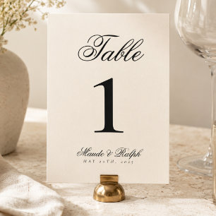 Simple Modern Old Money Black and Cream Wedding