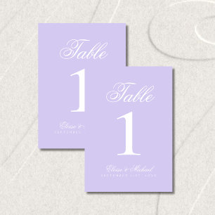 Simple Modern Old Money Wedding Table Number