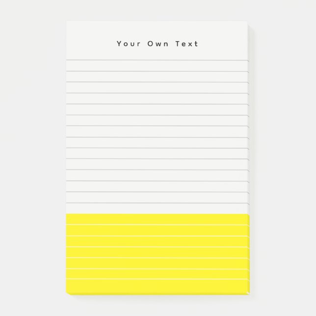 Simple Modern Pastel Colorblock  Post-it Notes (Front)