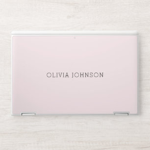 Simple Modern Pastel Pink HP Laptop Skin