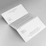 Simple modern personalized black and white letterhead<br><div class="desc">Elegant typography custom name,  title,  business details black and white office personalized letterhead template.</div>