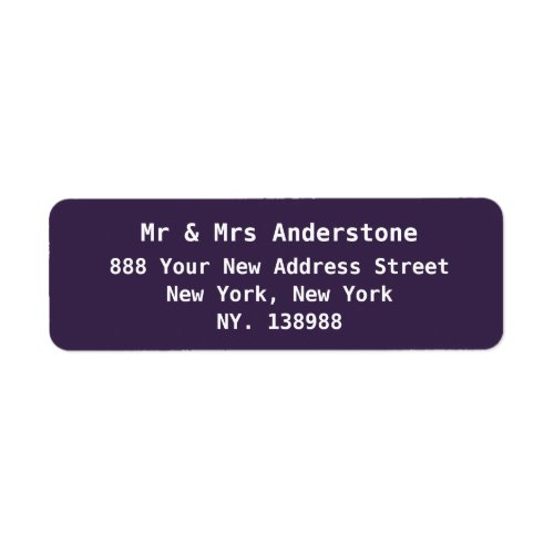  Simple modern personalized chic return address Label