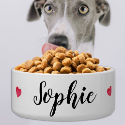 Simple Modern Personalized Cute Dog Cat Pet Bowl