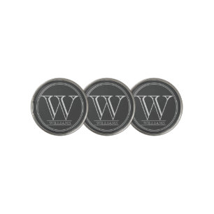Simple Modern Personalized Golf Balls Ball Marker