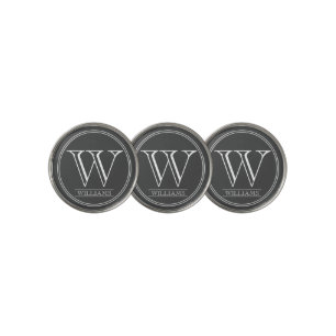 Simple Modern Personalized Golf Balls Ball Marker