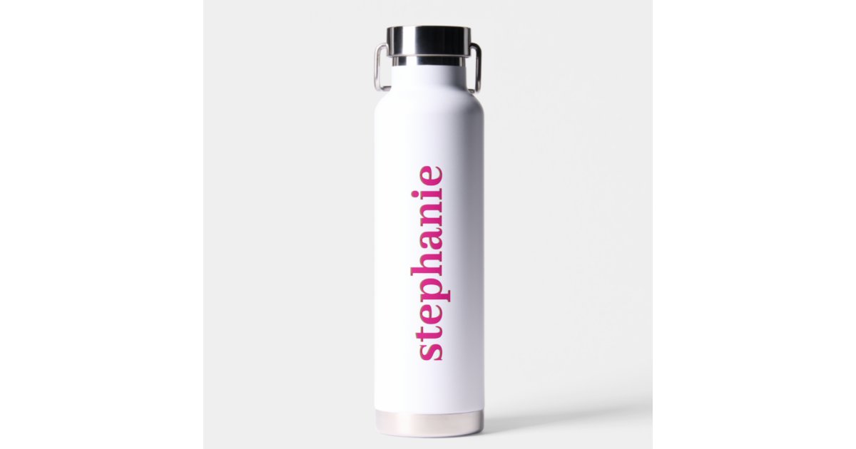 Simple Modern Personalized Pink Water Bottle