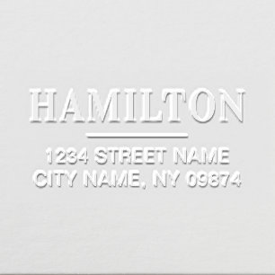Simple Modern Personalized Return Address Embosser