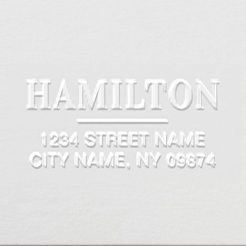 Simple Modern Personalized Return Address Embosser