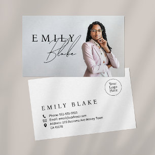 Simple Modern Photo Business Card