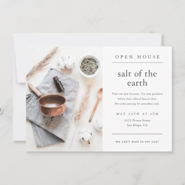 Simple Modern Photo Business Open House (Front)