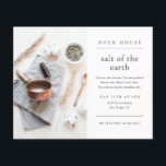 Simple Modern Photo Business Open House Invitation Flyer<br><div class="desc">A simple modern photo business open house invitation featuring clean typography and minimal layout. Click the edit button to customize this design with your business photo and details.</div>