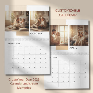 Simple Modern Photo Calendar 