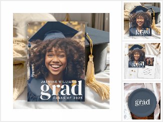 Simple Modern Photo Class of 2025 Graduation