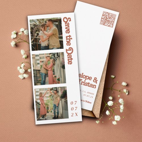 Simple Modern Photo Collage Wedding Save The Date