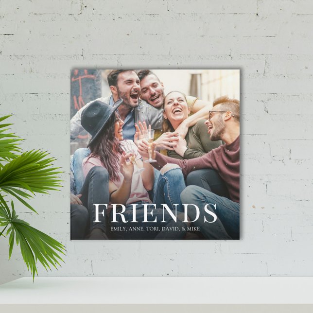 Simple Modern Photo Friends Minimalist Design Acrylic Print (Creator Uploaded)