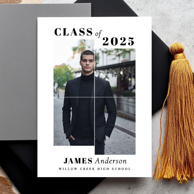 Simple Modern Photo Graduation Announcement (Creator Uploaded)