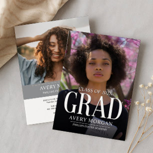 Simple Modern Photo Graduation  Invitation